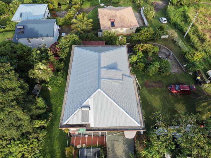 Après travaux rénovation toiture Guadeloupe